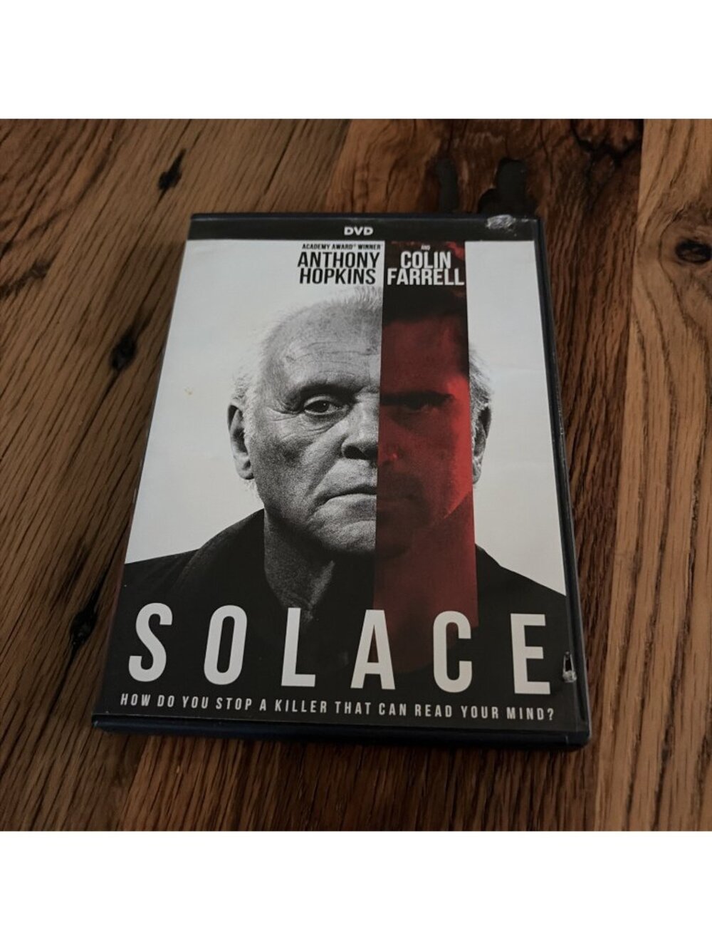 Solace (DVD, 2015) Tested Working Anthony Hopkins Colin Farrell